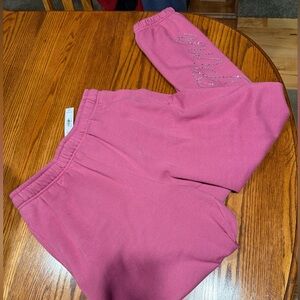 NWT Victoria’s Secret PINK Ivy Fleece Campus Sweatpants Joggers - Size Small